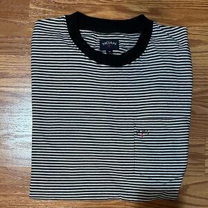 Noah NYC Navy and White Striped Tee